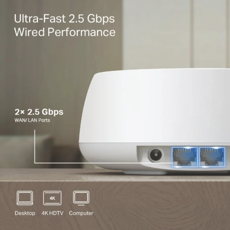 TP-LINK Deco BE5000 Whole Home Mesh Wi-Fi 7 System (2-pack)
