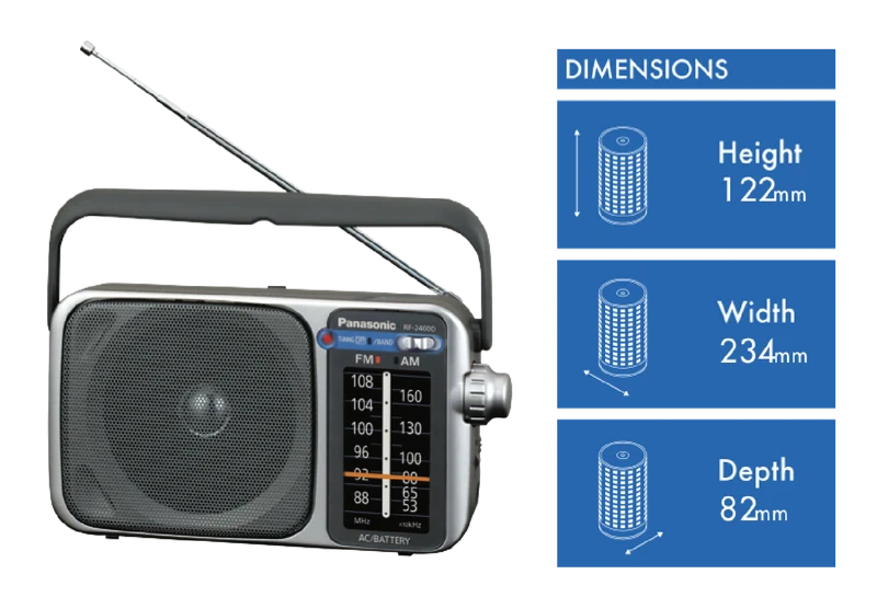 Panasonic Portable Radio AM/FM