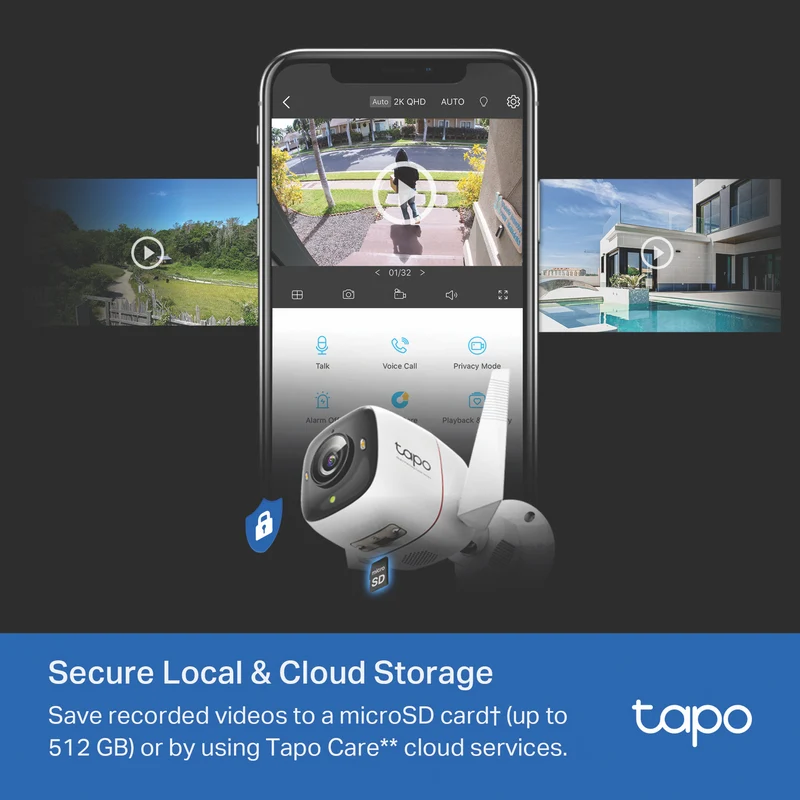 TP-LINK Tapo 2K Outdoor Security Wi-Fi Camera Pro Night Vision