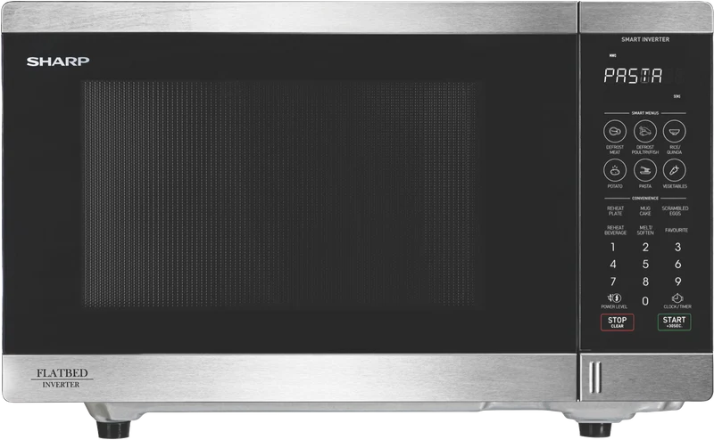 Sharp 32L 1200W Flatbed Microwave Stainless Steel