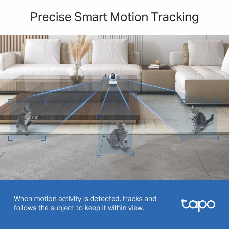 TP-LINK Tapo 2k Pan/Tilt Home Security Wi-Fi Camera