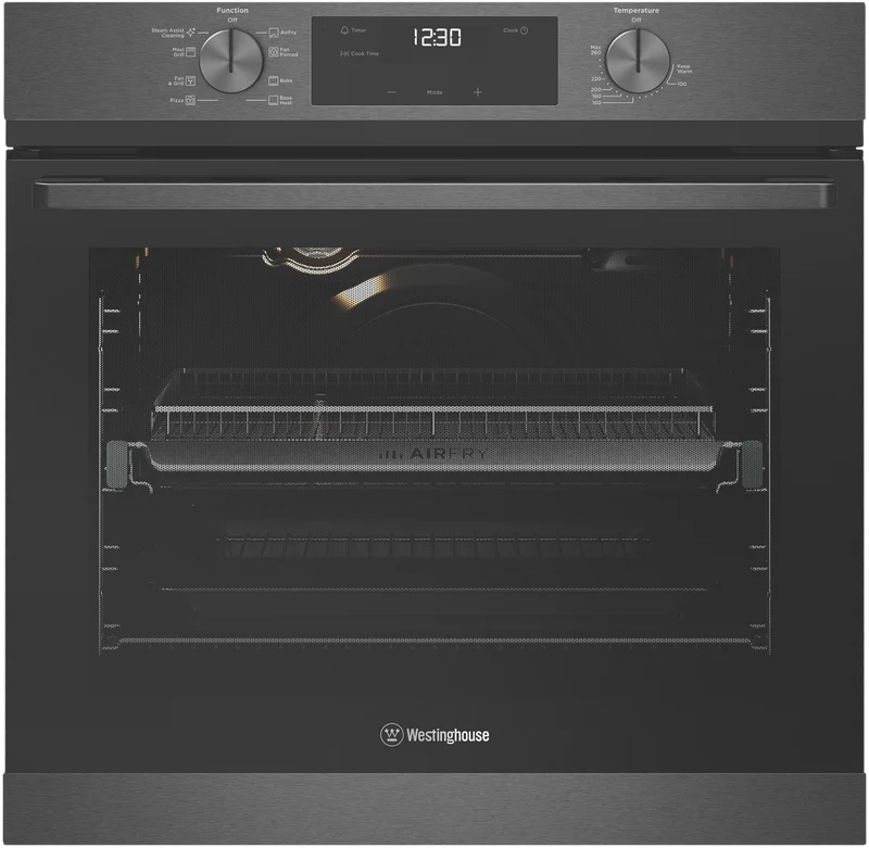 Westinghouse 60cm 8 Multi Function Oven with Airfry, Dark Stainless Steel