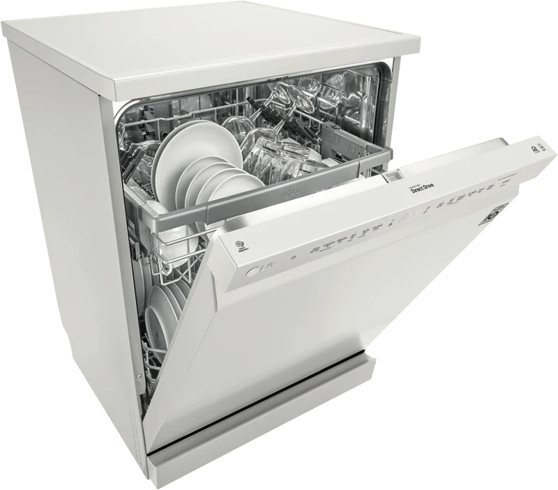 LG 60cm 14 Place QuadWash Freestanding Dishwasher, White