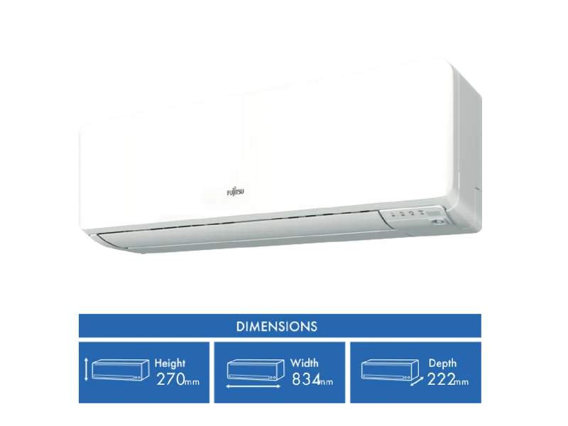 Fujitsu C3.5kW H3.7kW Reverse Cycle Split System
