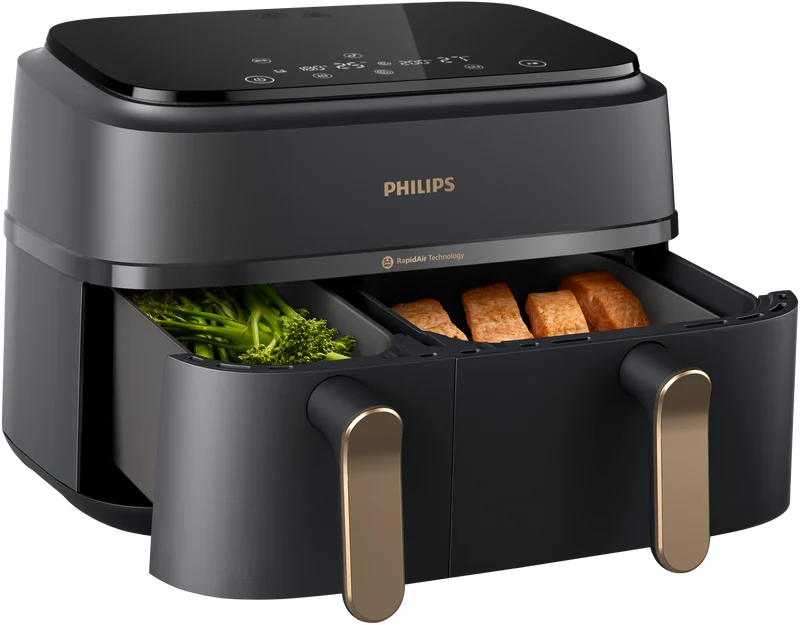 Philips Series 3000 Dual Basket Airfryer XXL Black/Copper