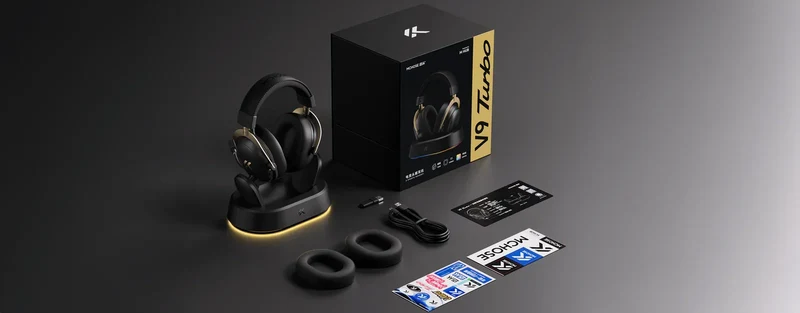 Mchose V9 Turbo Magnetic Wireless Gaming Headset | Tri-Mode | 2000mAh