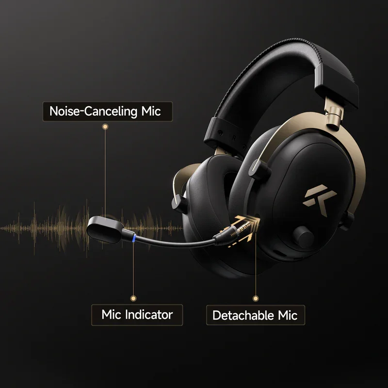 Mchose V9 Turbo Magnetic Wireless Gaming Headset | Tri-Mode | 2000mAh