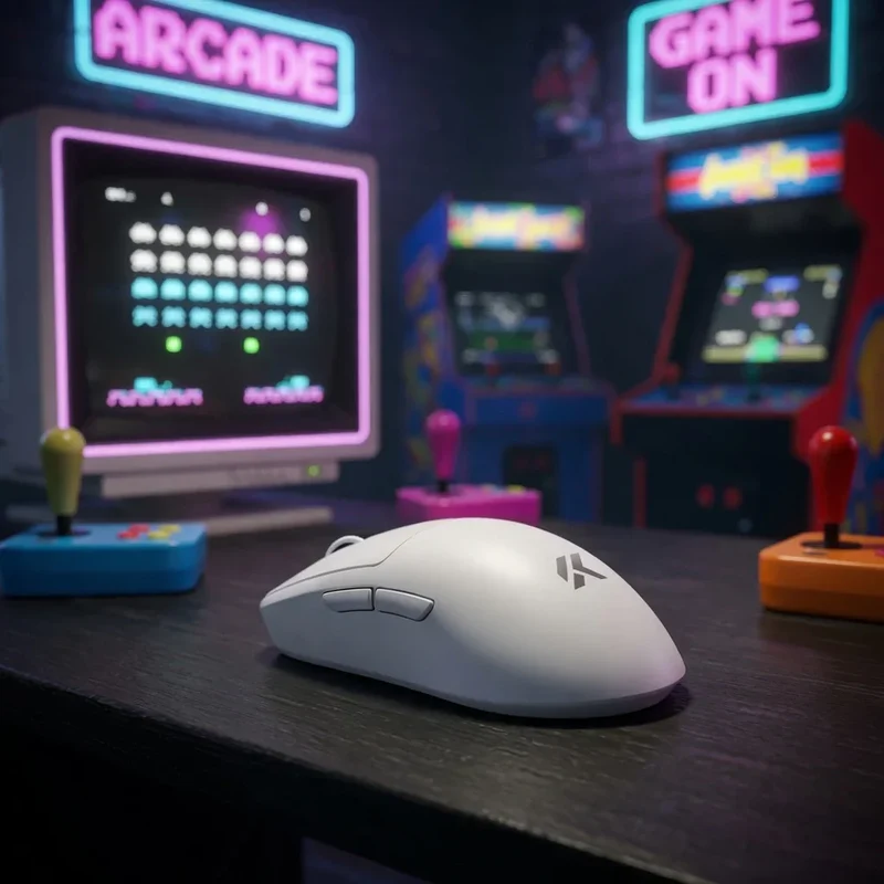 Mchose A7 V2 Ultra Plus Lightweight Wireless Gaming Mouse | Tri-Mode | Omron Mechanical 100M | 500mAh