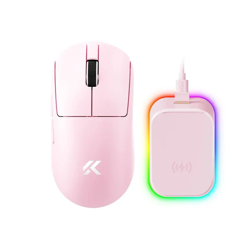 Mchose A7 V2 Ultra Plus Lightweight Wireless Gaming Mouse | Tri-Mode | Omron Mechanical 100M | 500mAh