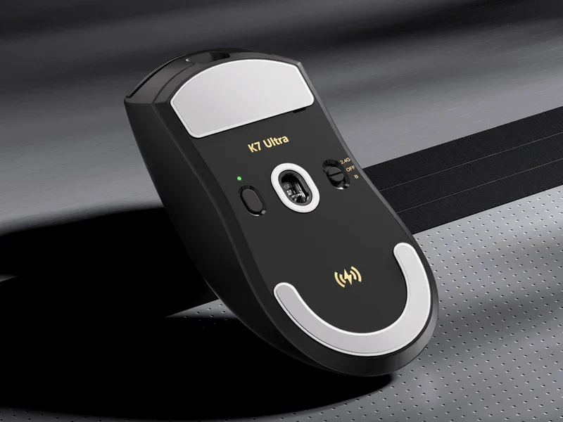 Mchose K7 Ultra Lightweight Wireless Gaming Mouse | Tri-Mode | Omron Mechanical 100M | 500mAh