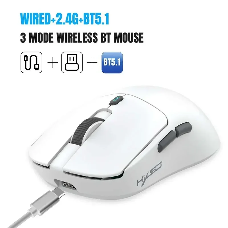 HXSJ T68 Tri-Mode Wireless Gaming Mouse | Long Battery Standby | 6 DPI Levels
