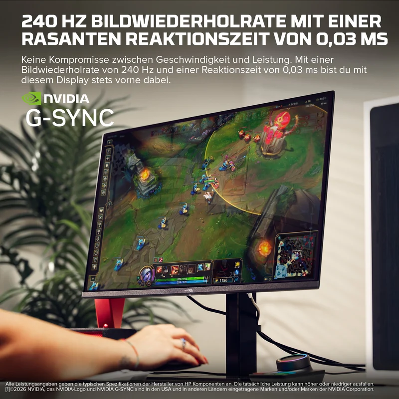 HyperX OMEN OLED 27 Zoll QHD 240 Hz Gaming-Monitor – OMEN OLED 27q