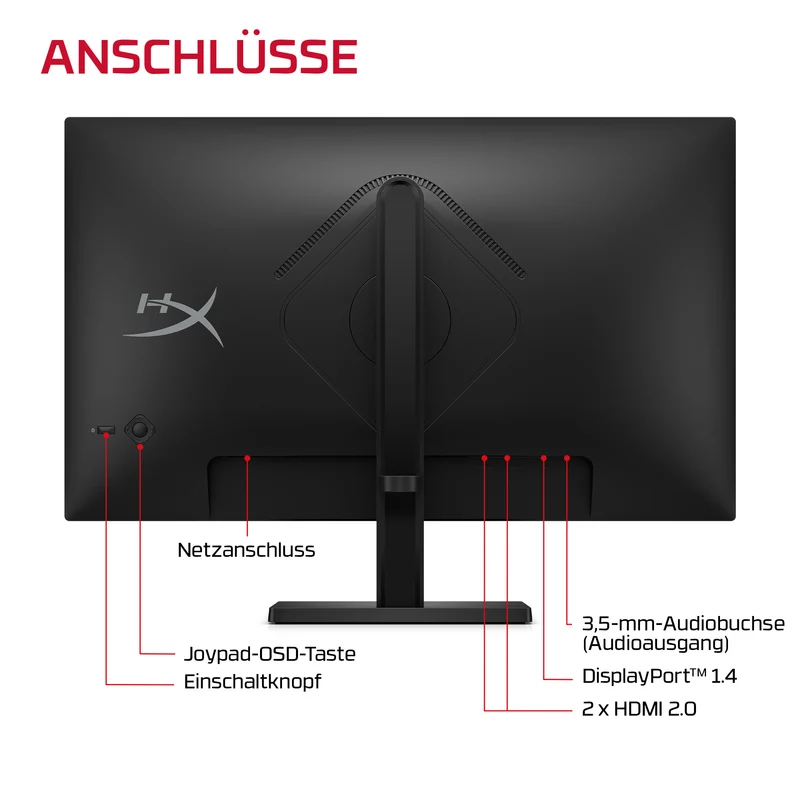 HyperX OMEN 23,8 Zoll FHD 180 Hz Gaming-Monitor – OMEN 24 G2
