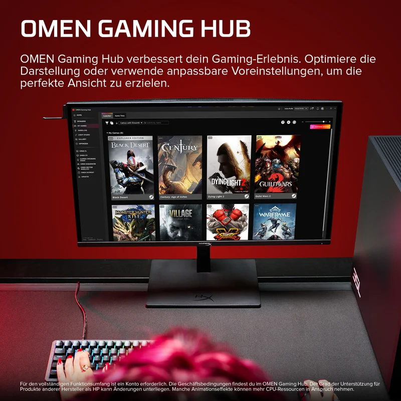 HyperX OMEN OLED 27 Zoll QHD 500 Hz Gaming-Monitor – OMEN OLED 27qs