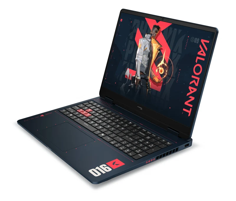 HyperX OMEN 16 Zoll Gaming-Laptop-PC 16, Windows 11 Home, 16", AMD Ryzen™ 7, 24GB RAM, 512GB SSD, NVIDIA® GeForce RTX™ 5060, 2.5K, RIOT Blue (VALORANT Limited Edition)