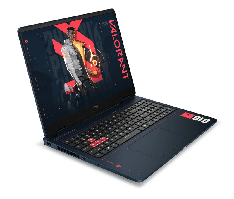 HyperX OMEN 16 Zoll Gaming-Laptop-PC 16, Windows 11 Home, 16", AMD Ryzen™ 7, 24GB RAM, 512GB SSD, NVIDIA® GeForce RTX™ 5060, 2.5K, RIOT Blue (VALORANT Limited Edition)