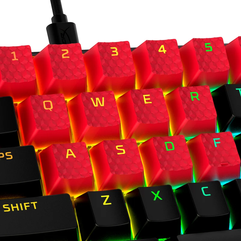 HyperX Gummi Tastenkappen – Gaming-Zubehörkit