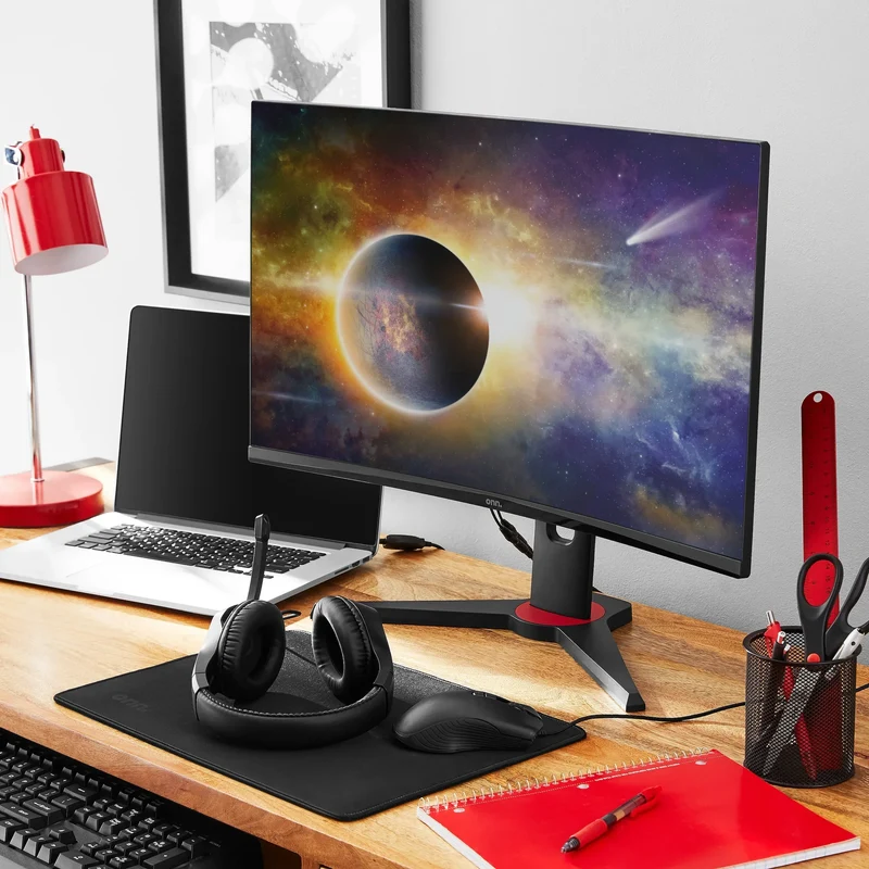 ONN 27" Curved Gaming Monitor | QHD 2560x1440 | 180Hz | 1ms | AMD FreeSync