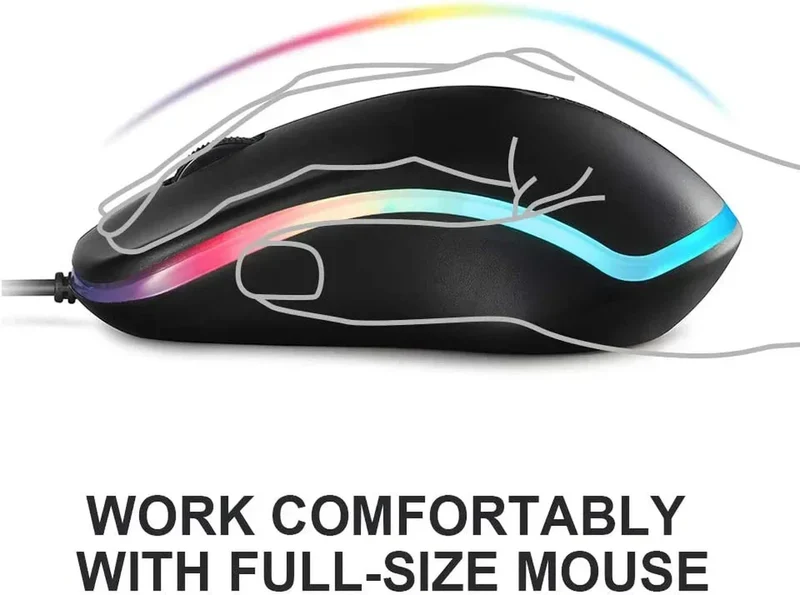 Coolerplus FC112 Wired Gaming Mouse | USB | Easy Click | 1000 DPI