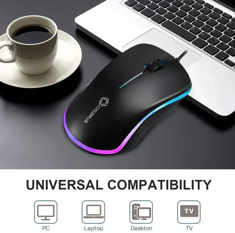 Coolerplus FC112 Wired Gaming Mouse | USB | Easy Click | 1000 DPI