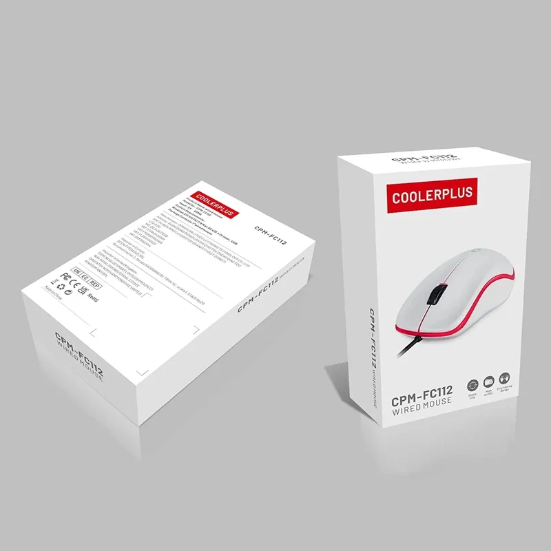 Coolerplus FC112 Wired Gaming Mouse | USB | Easy Click | 1000 DPI