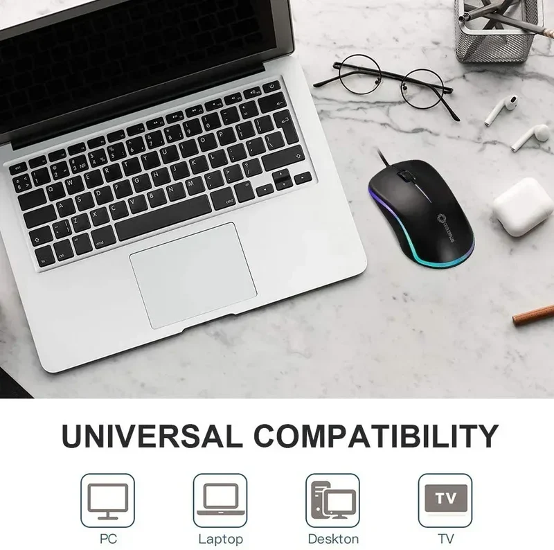 Coolerplus FC112 Wired Gaming Mouse | USB | Easy Click | 1000 DPI