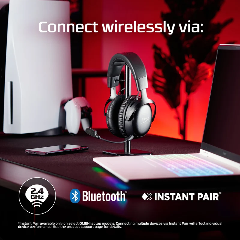 HyperX Cloud III S Wireless – Drahtlose Gaming-Kopfhörer