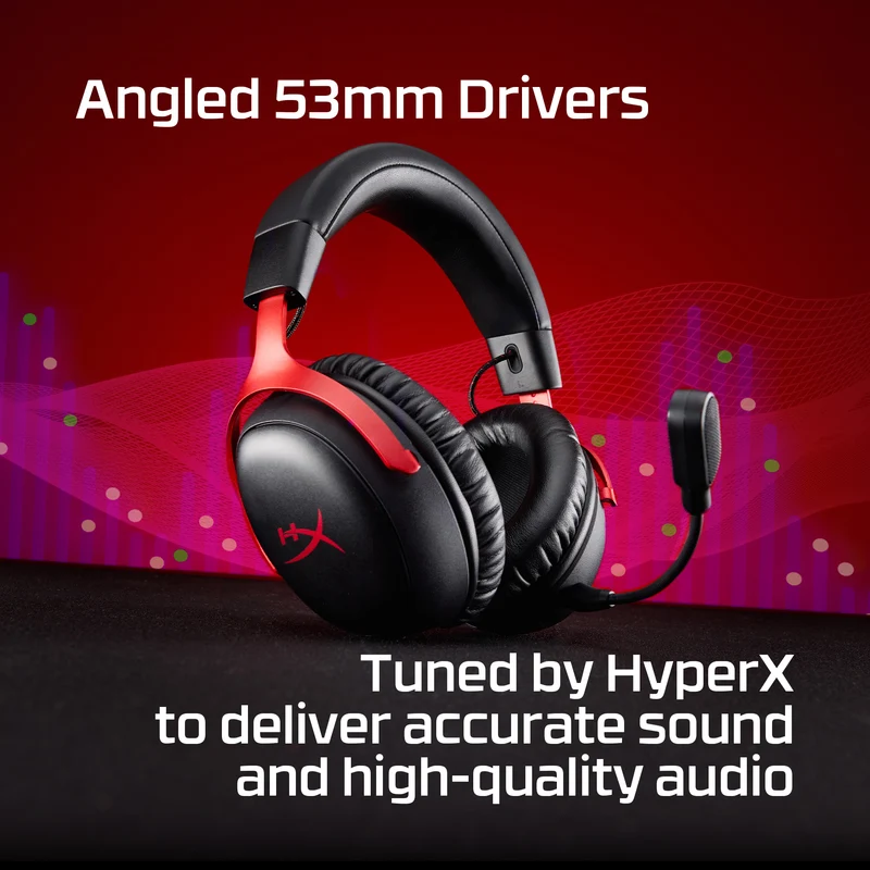 HyperX Cloud III S Wireless – Drahtlose Gaming-Kopfhörer
