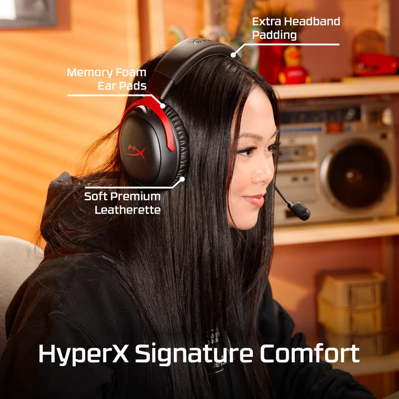HyperX Cloud III S Wireless – Drahtlose Gaming-Kopfhörer