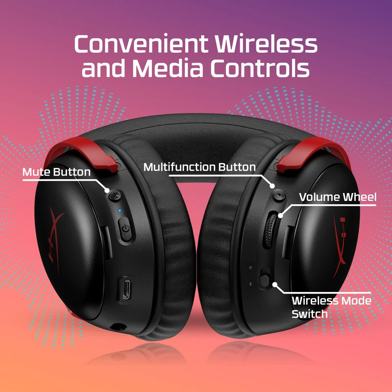 HyperX Cloud III S Wireless – Drahtlose Gaming-Kopfhörer