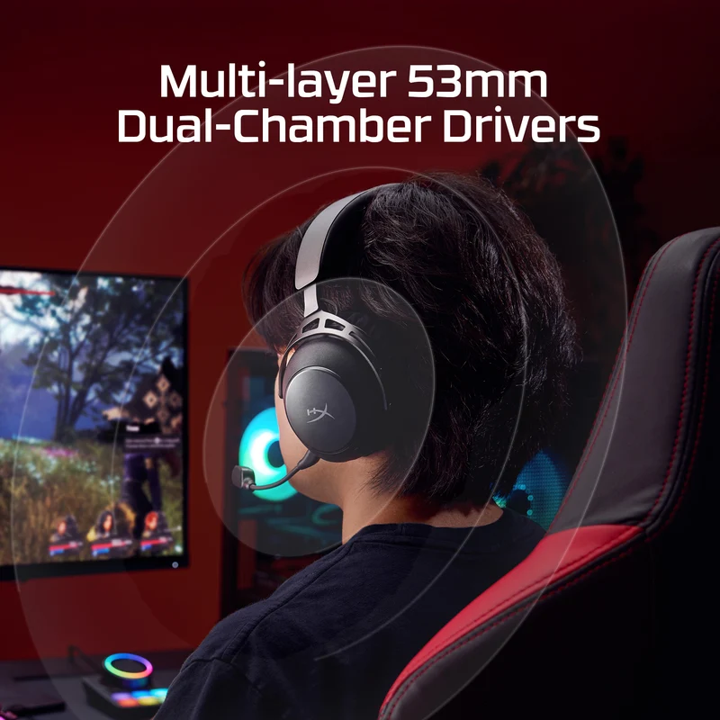 HyperX Cloud Alpha 2 – Drahtlose Gaming-Kopfhörer
