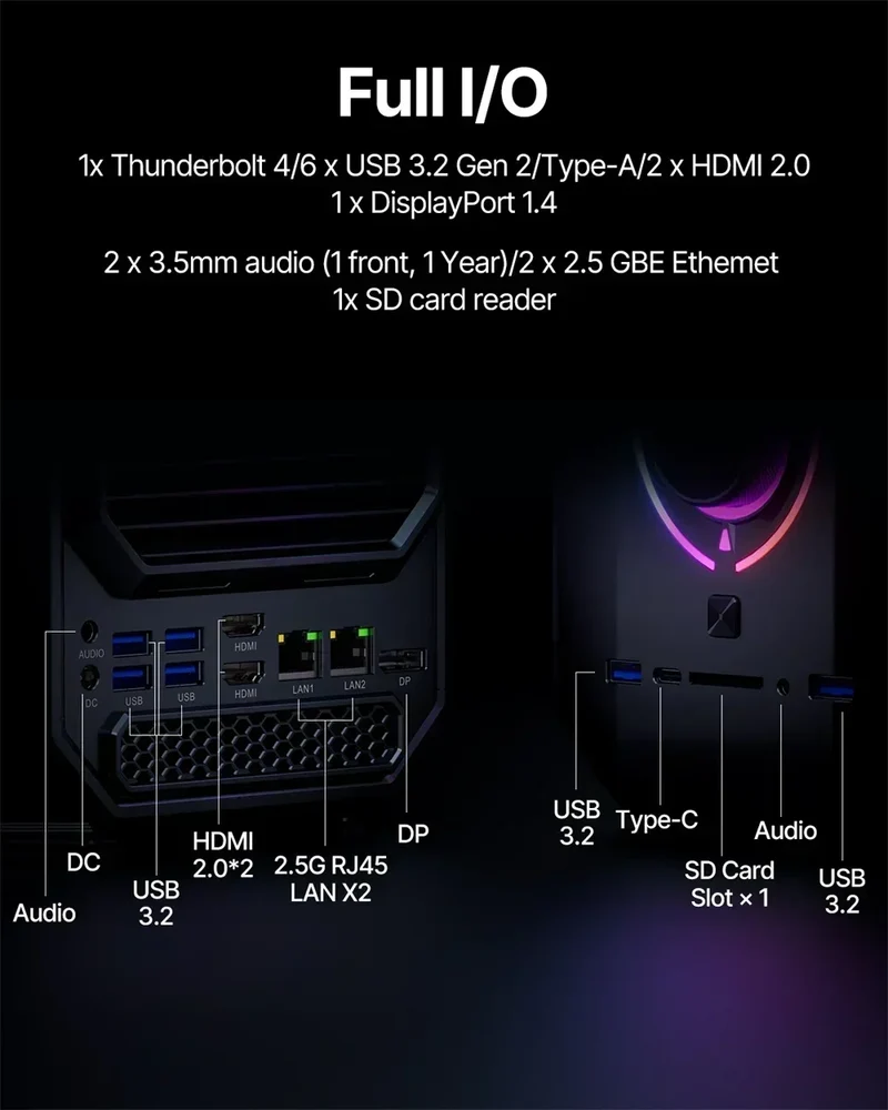 ACEMAGIC M1A TANK 03 Gaming Mini PC | Intel Core i9-12900H | RTX 4060