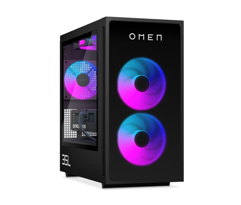 OMEN 35L Gaming Desktop GT16-0779ng PC, Windows 11 Home, Intel® Core™ Ultra 7, 32GB RAM, 1TB SSD, NVIDIA® GeForce RTX™ 5080, Metall in Shadow Black