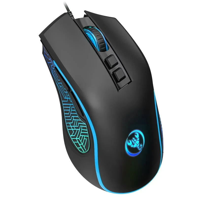 HXSJ X100 Wired Gaming Mouse | RGB Backlit | 7 Buttons | 4 Adjustable DPI up to 3200