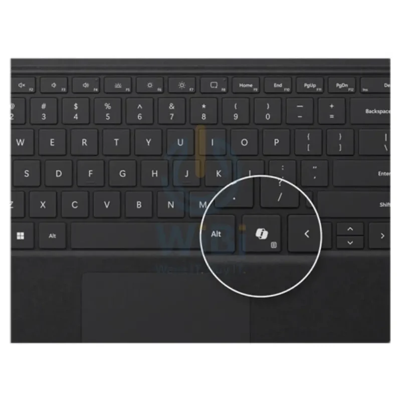 Microsoft Surface Pro Keyboard - Arabic/English / Surface Pro 10,9,8 / Black