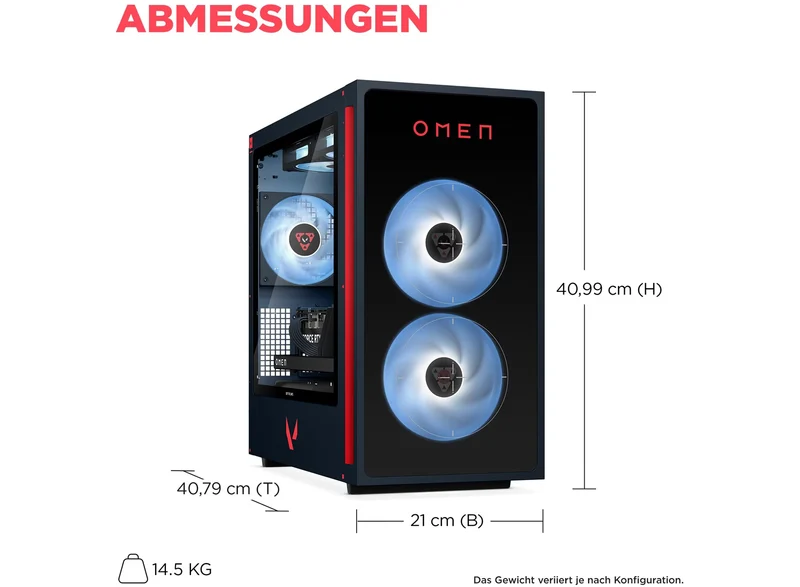 OMEN 35L Gaming Desktop GT16-0399ng PC, Windows 11 Home, Intel® Core™ i7, 32GB RAM, 1TB SSD, NVIDIA® GeForce RTX™ 5060, Navy