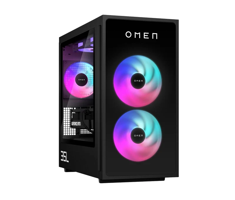 OMEN 35L Gaming Desktop GT16-0776ng PC, Windows 11 Home, Intel® Core™ Ultra 7, 32GB RAM, 1TB SSD, NVIDIA® GeForce RTX™ 5070, Metall in Shadow Black