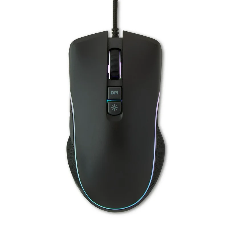 ONN Wired USB Gaming Mouse | Adjustable DPI | Backlit | 7 Buttons
