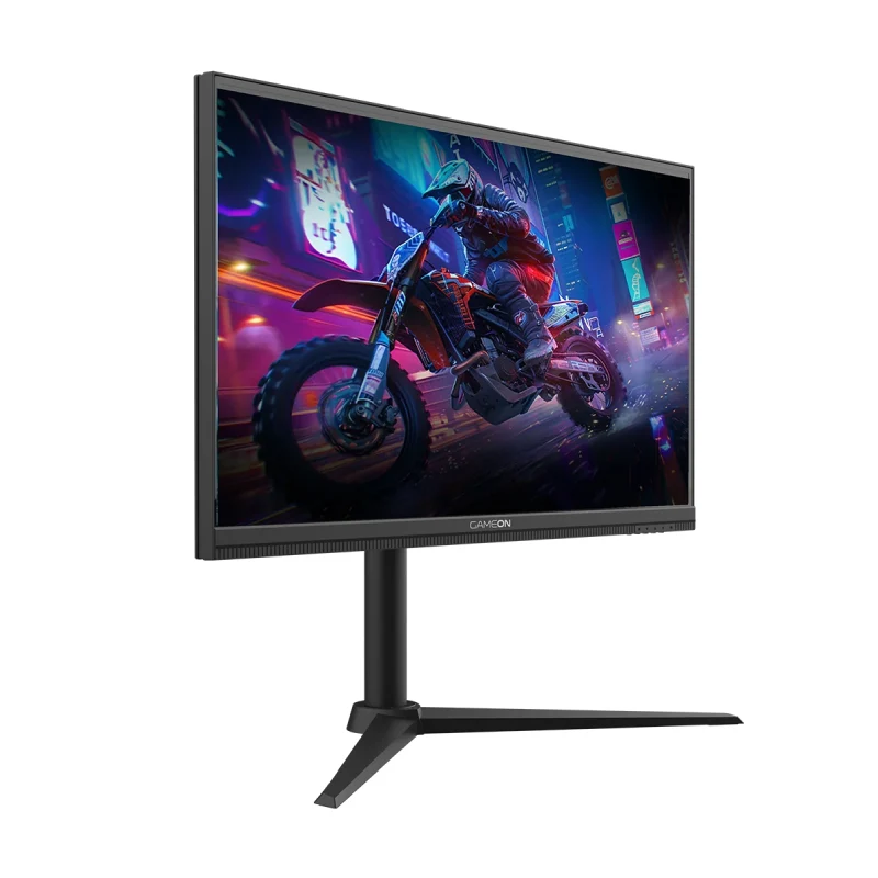 شاشة ألعاب جيم أون سلسلة ميدنايت برو GOMP27QHD380IPS، مقاس 27 بوصة QHD، تردد تحديث 380 هرتز، زمن استجابة 0.5 مللي ثانية، HDMI 2.1، DP 1.4، باللون الأسود