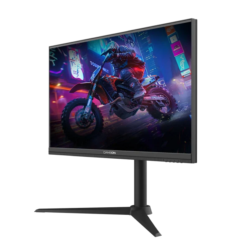 شاشة ألعاب جيم أون سلسلة ميدنايت برو GOMP27QHD380IPS، مقاس 27 بوصة QHD، تردد تحديث 380 هرتز، زمن استجابة 0.5 مللي ثانية، HDMI 2.1، DP 1.4، باللون الأسود