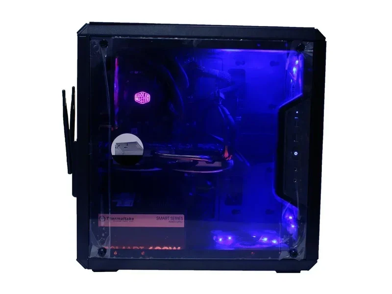 Custom Ryzen Gaming PC | Ryzen 5 3400G 3.7GHz | Radeon RX 570 8GB | 16GB DDR4 | 500GB M.2 SSD + 1TB HDD | 802.11ac Wi‑Fi | Windows 10 Pro