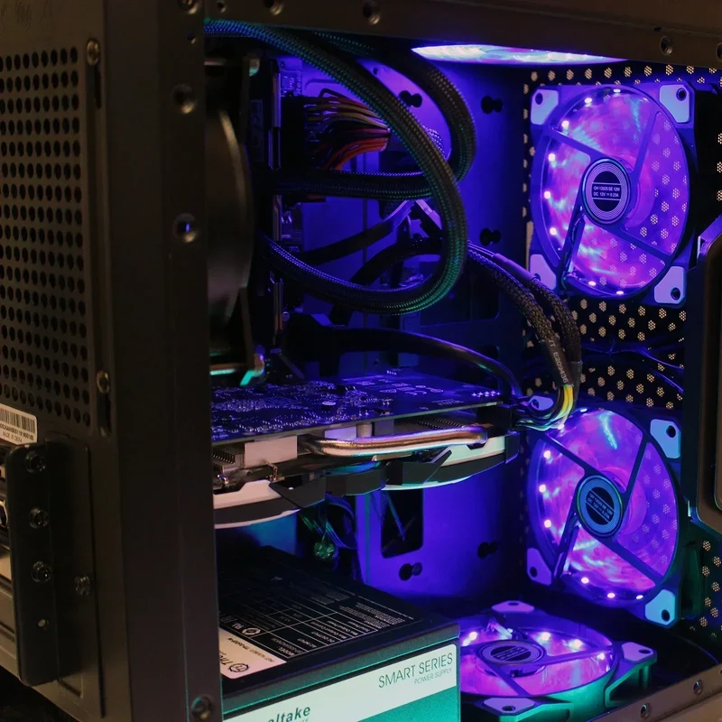 Custom Ryzen Gaming PC | Ryzen 5 3400G 3.7GHz | Radeon RX 570 8GB | 16GB DDR4 | 500GB M.2 SSD + 1TB HDD | 802.11ac Wi‑Fi | Windows 10 Pro