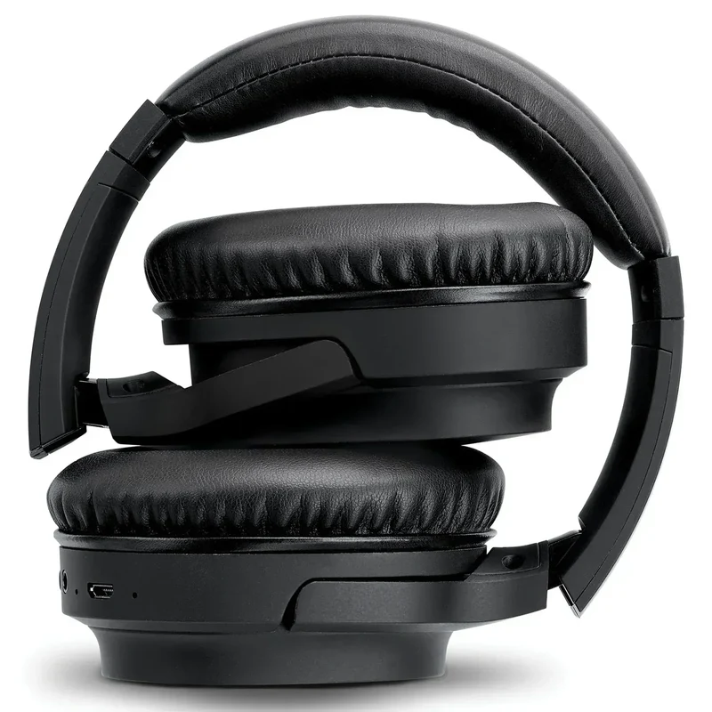 iLive Bluetooth Noise-Canceling Over-Ear Headphones | Over-Ear | 3.5mm Aux Input | Black
