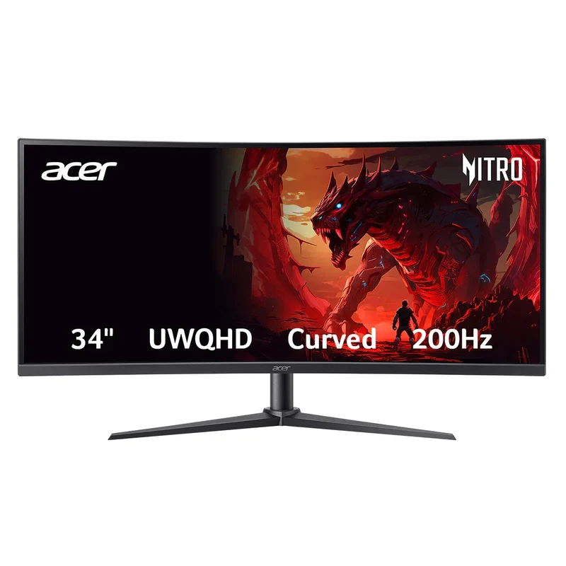Acer Nitro XZ340CUR X0Bmiiphx Curved Gaming Monitor | Ultrawide UWQHD 3440x1440 | 200Hz