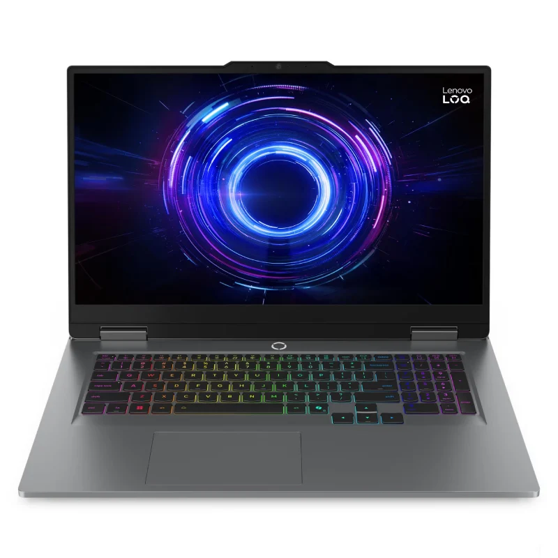 لابتوب لينوفو LOQ - شاشة FHD حجم 17.3 بوصة / بطاقة رسومات RTX 5060 سعة 8 جيجابايت / معالج i7-14700HX / ذاكرة 16 جيجابايت / محرك أقراص صلبة NVMe M.2 SSD بسعة 512 جيجابايت / رمادي لونا