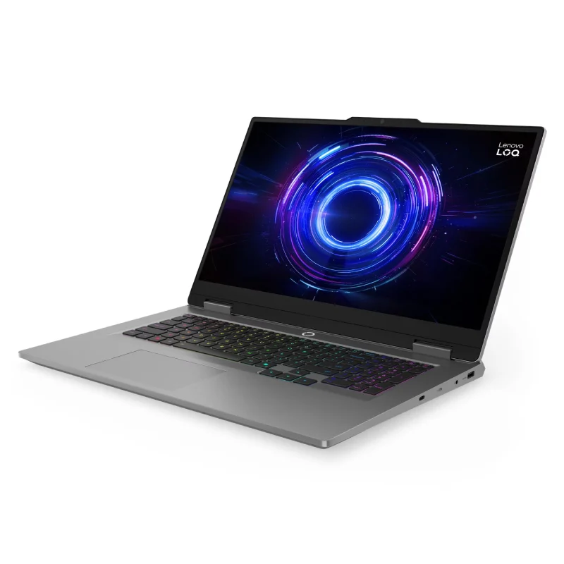 لابتوب لينوفو LOQ - شاشة FHD حجم 17.3 بوصة / بطاقة رسومات RTX 5060 سعة 8 جيجابايت / معالج i7-14700HX / ذاكرة 16 جيجابايت / محرك أقراص صلبة NVMe M.2 SSD بسعة 512 جيجابايت / رمادي لونا