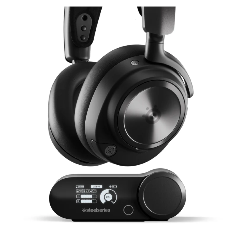 SteelSeries Arctis Nova Pro Omni ANC Gaming Headphones - On-Ear / Wireless / Black