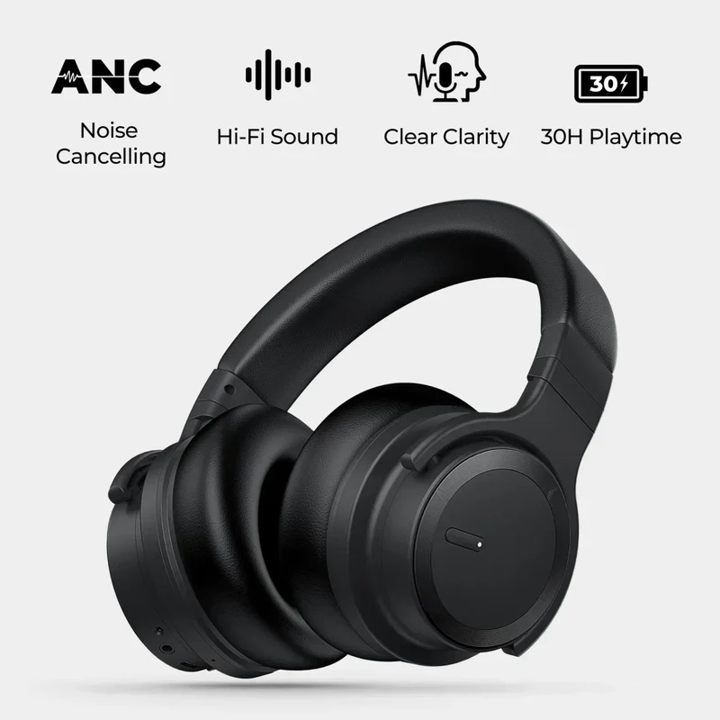 Commalta E7 Gaming Headphones | Noise Canceling | Wireless & Wired