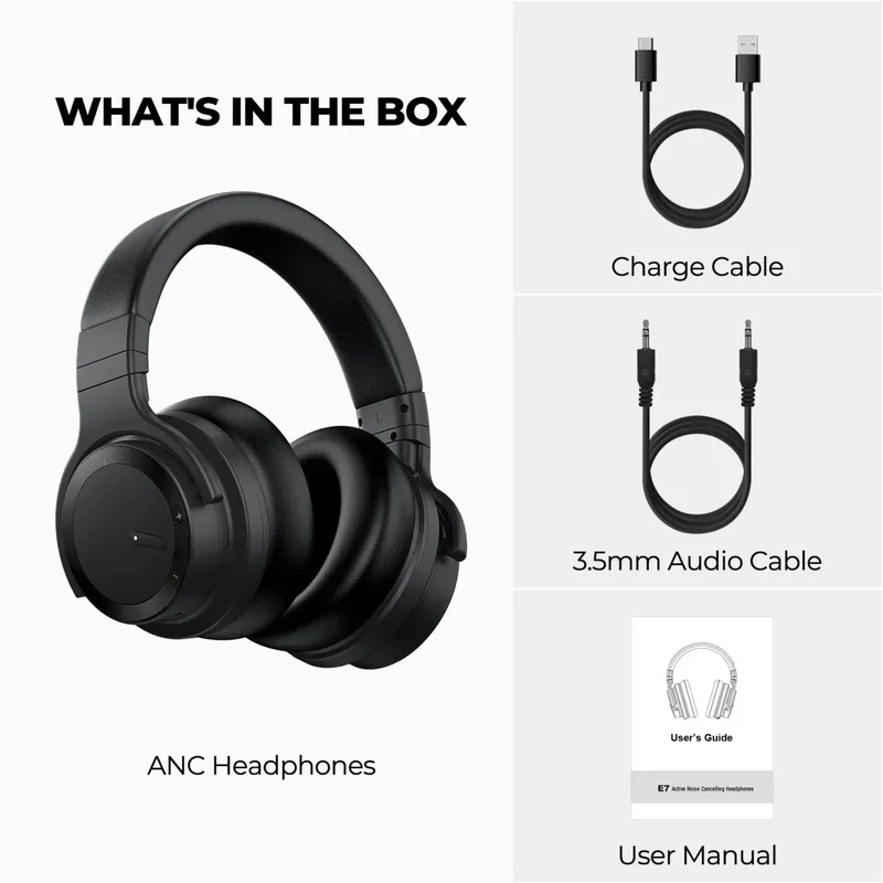 Commalta E7 Gaming Headphones | Noise Canceling | Wireless & Wired