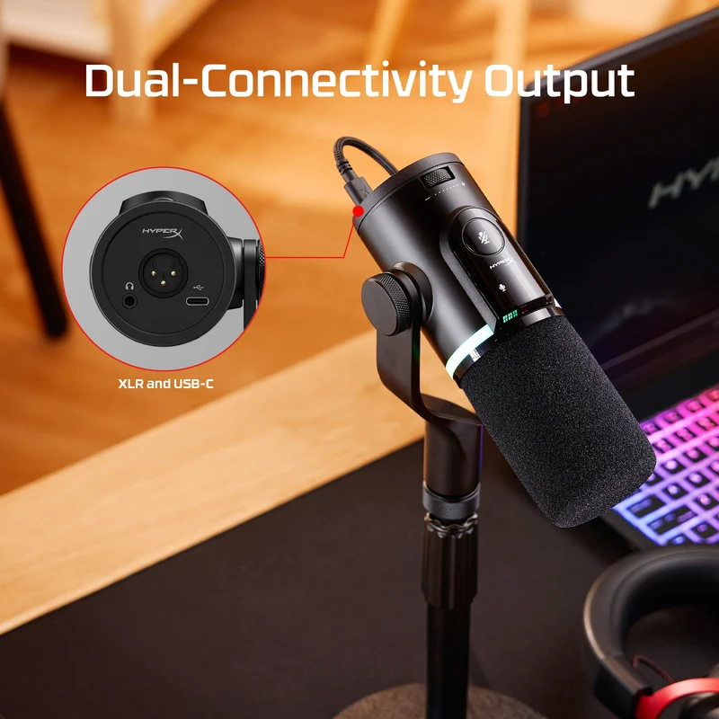 HyperX FlipCast – dynamisches XLR/USB-Mikrofon zum Streamen